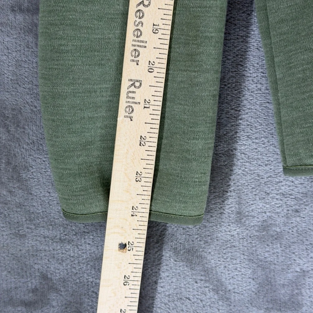The North Face Pullover Mens L NF0A3MMS Green Wool Blend Snap Mock Neck EUC